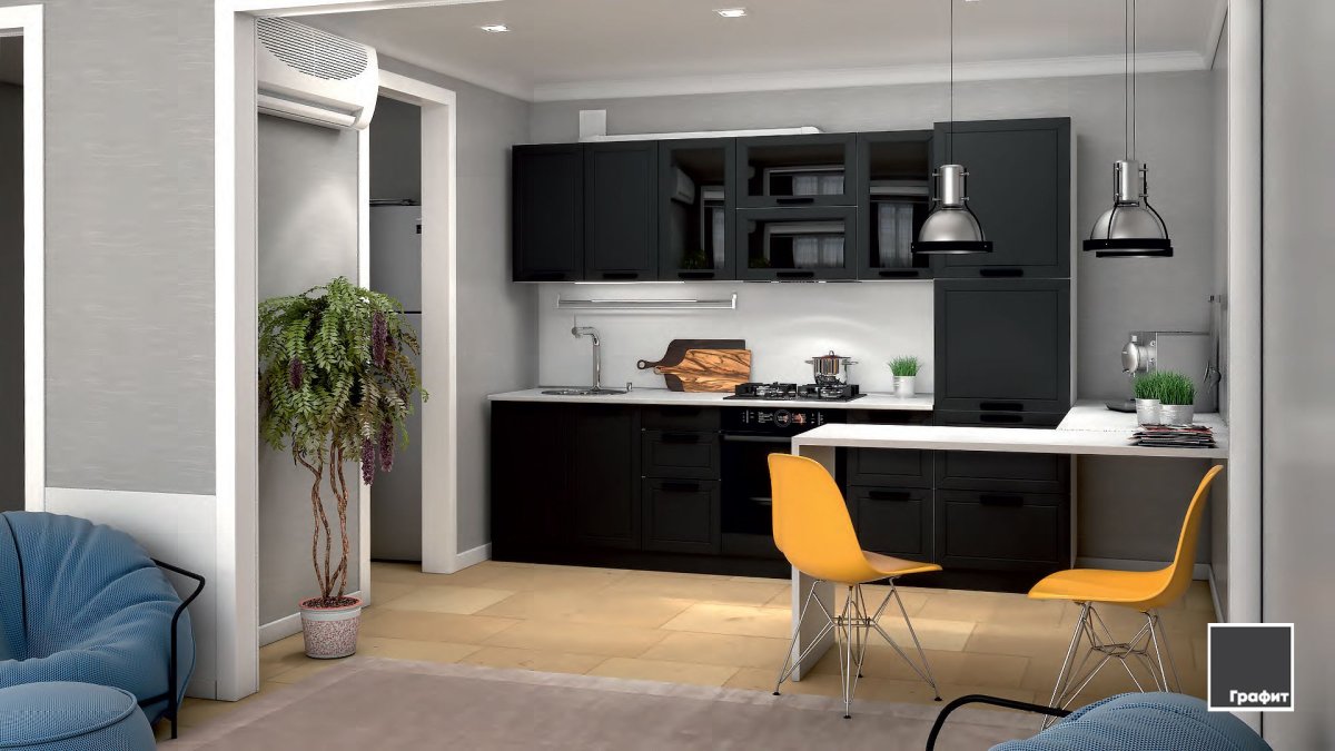 Кухня Fenix 0724-Grigio bromo