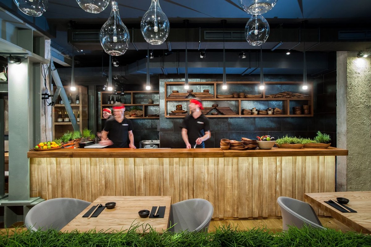 Кухня ресторана при гостинице