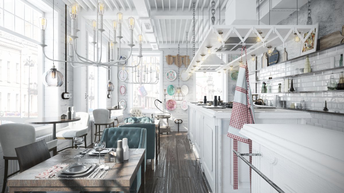 Открытые кухни в ресторанах