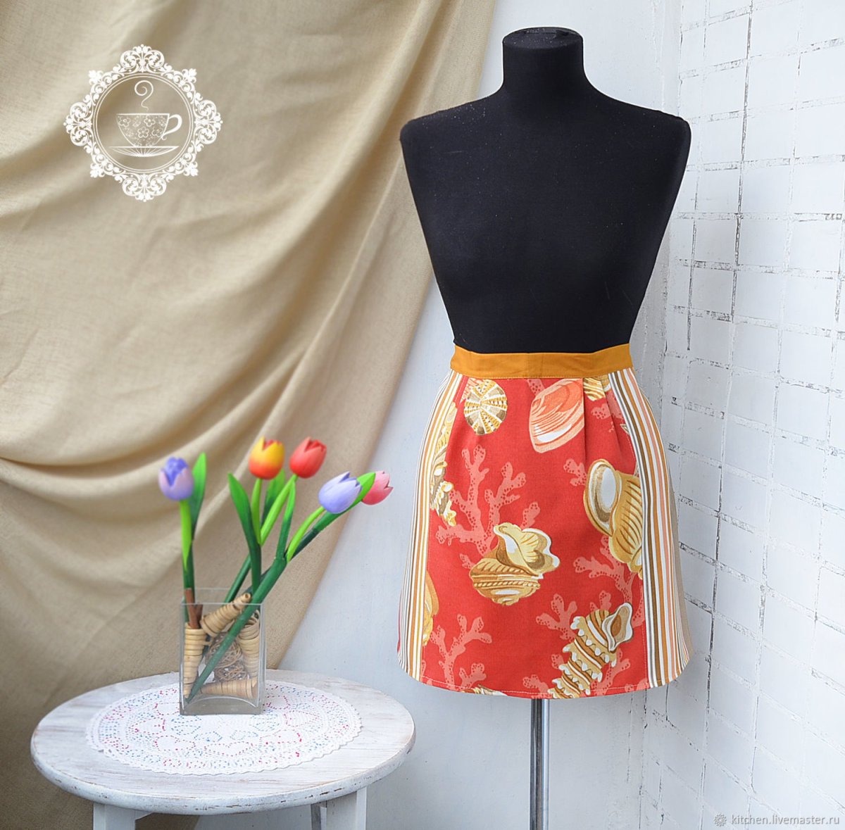 Фартук для кухни шебби Шик шьём