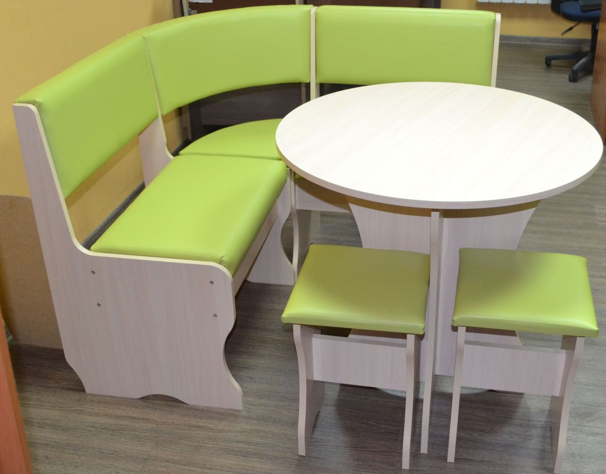 Уголок для кухни бирюзовый