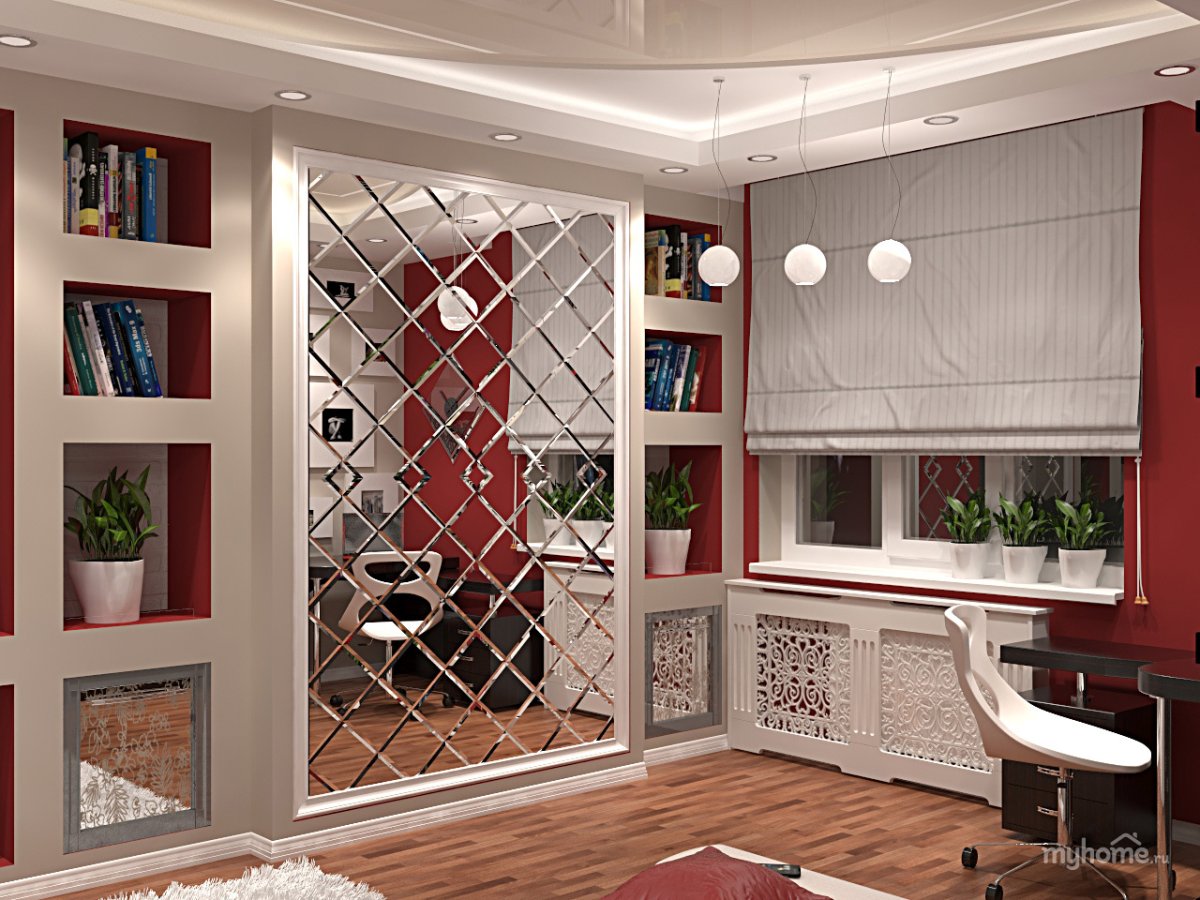 Стеклянные раздвижные перегородки в стиле лофт