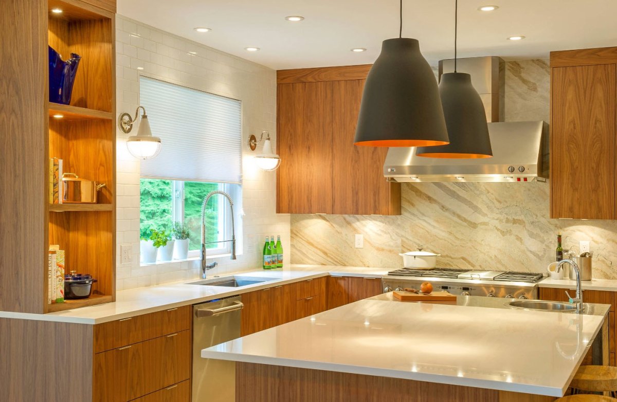 Освещение на кухне дизайн