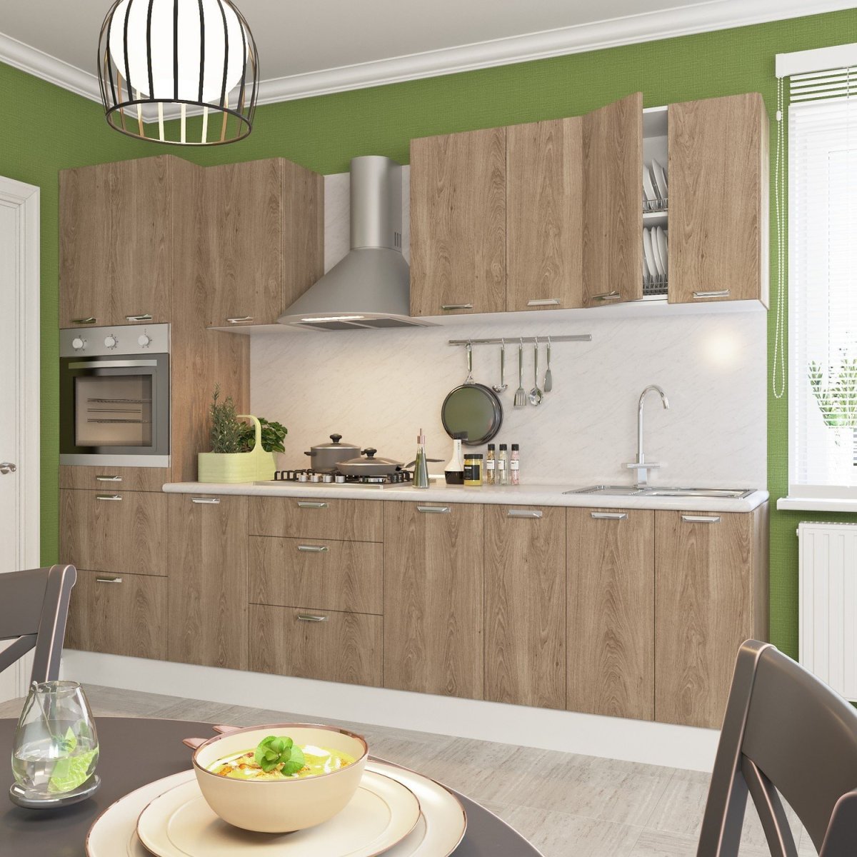 Кухня Антея Леруа Мерлен синяя