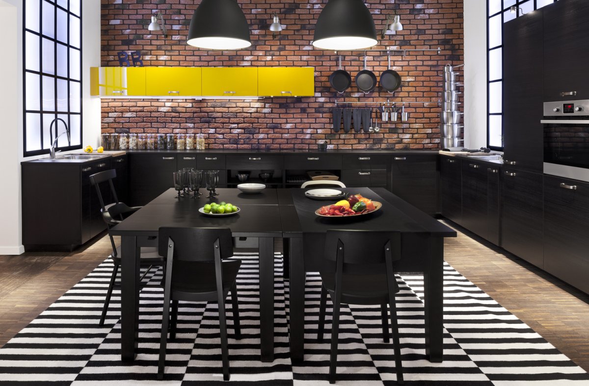 Кунгсбакка антрацит в интерьере