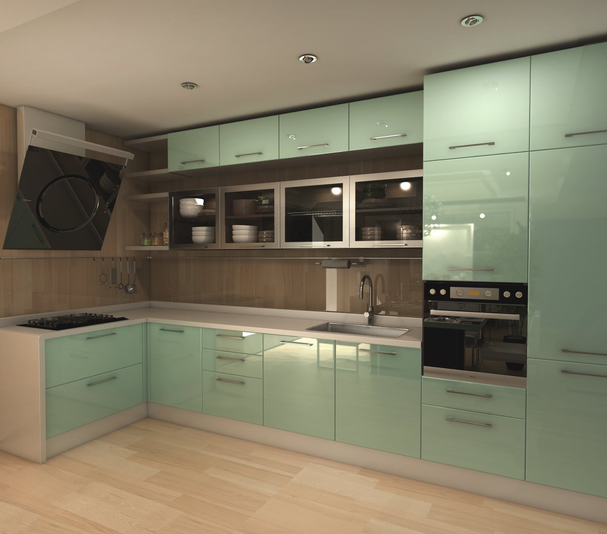 Модные цвета кухни