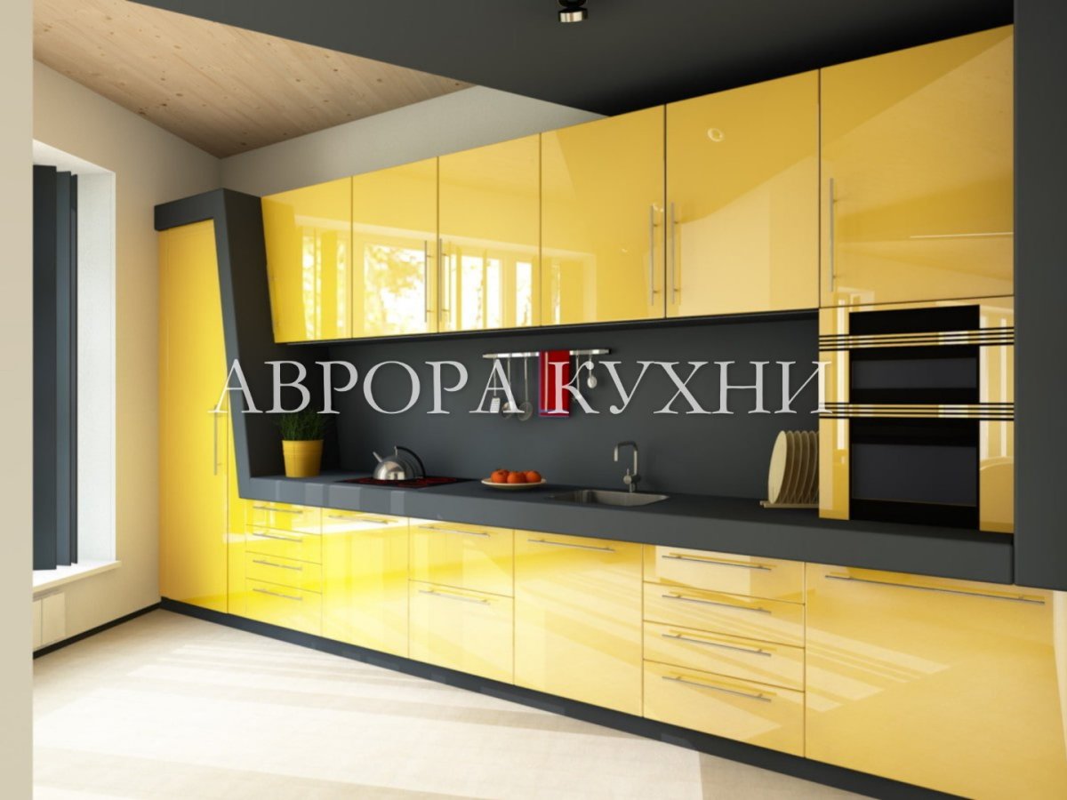 Кухня в цвете RAL 6021