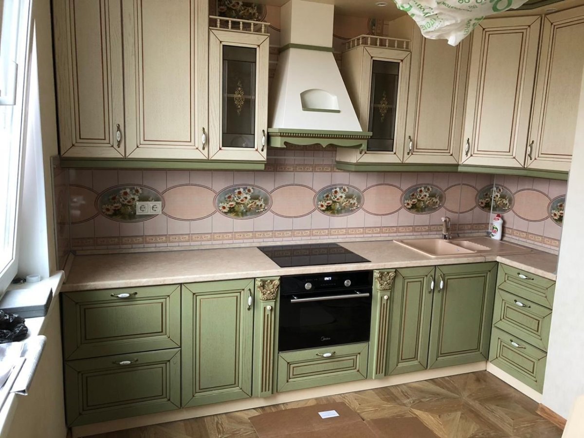 Кухня Прованс фисташковая