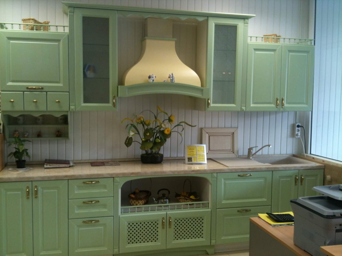 Кухонный гарнитур зеленый икеа