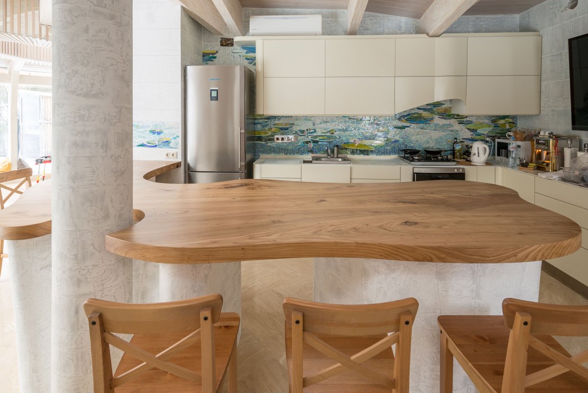 Столешница под дерево для кухни