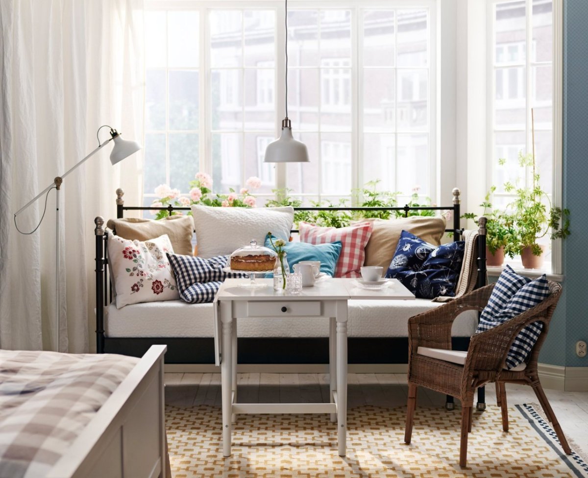 Скамейки в интерьере кухню в стиле Прованс