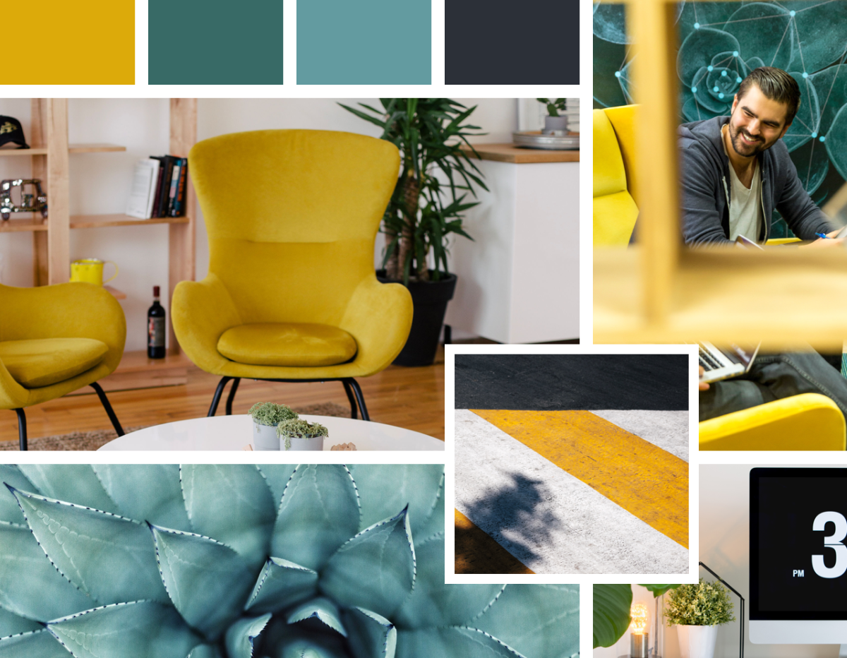 Мудборд сочетание цветов