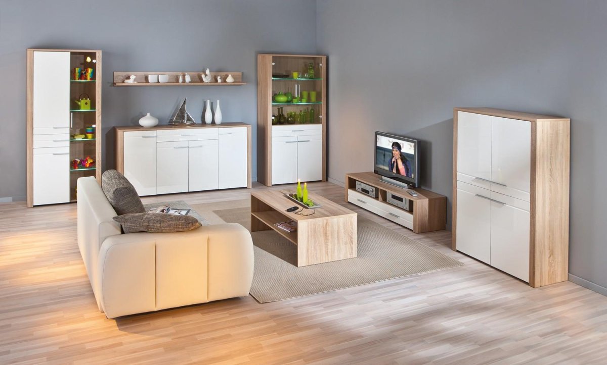 Мебель дуб сонома и белый