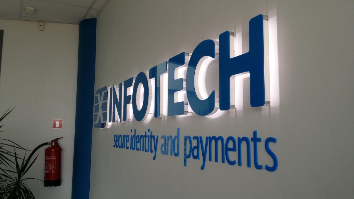 Объемные буквы на ресепшн