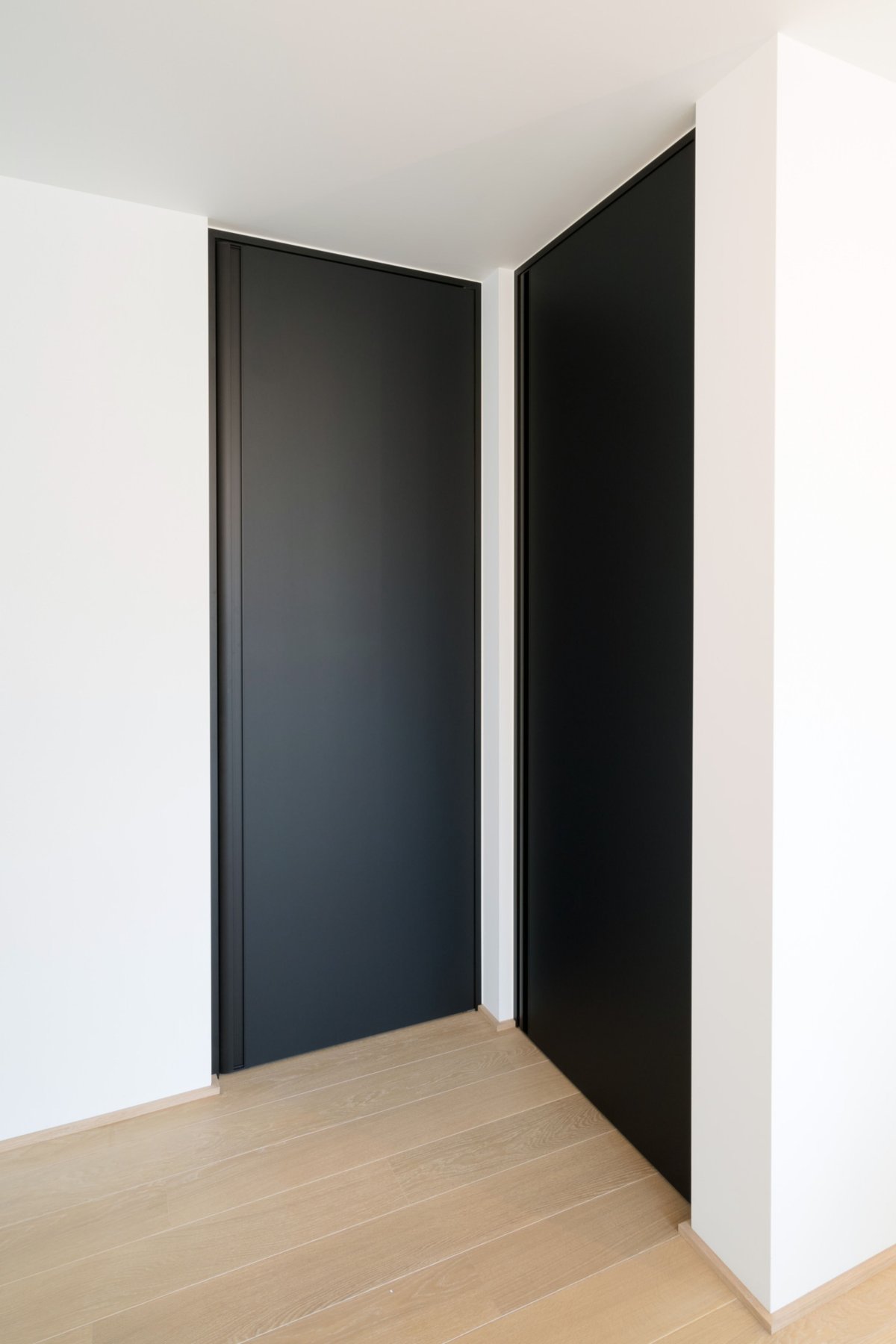 Черные двери в интерьере