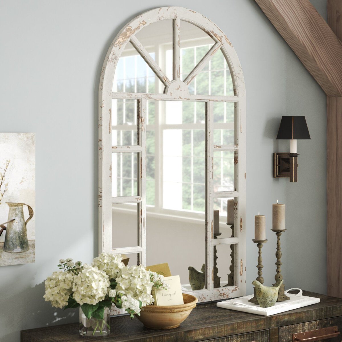 Фальшокно в интерьере Прованс