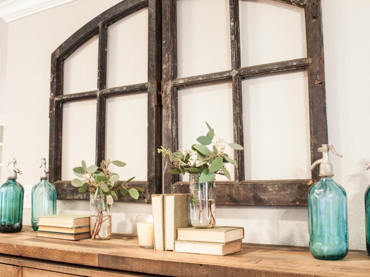 Фальш окно в стиле рустик