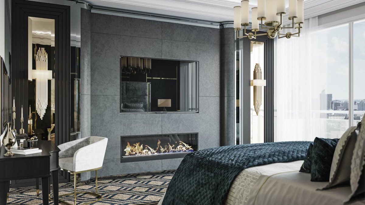 Лакшери спальня арт деко