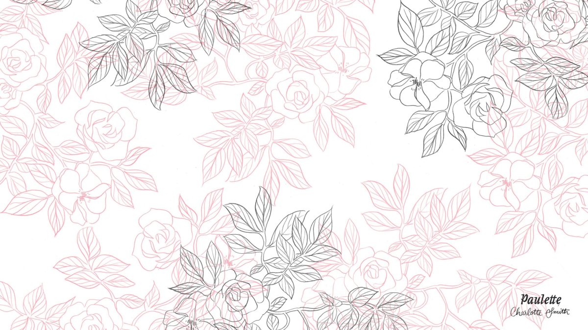 Цветочные узоры однотонные