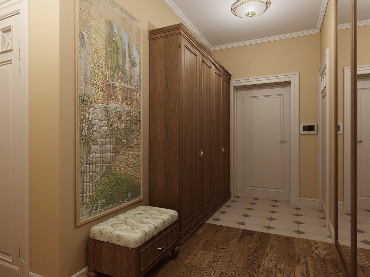 Прихожая в американском стиле