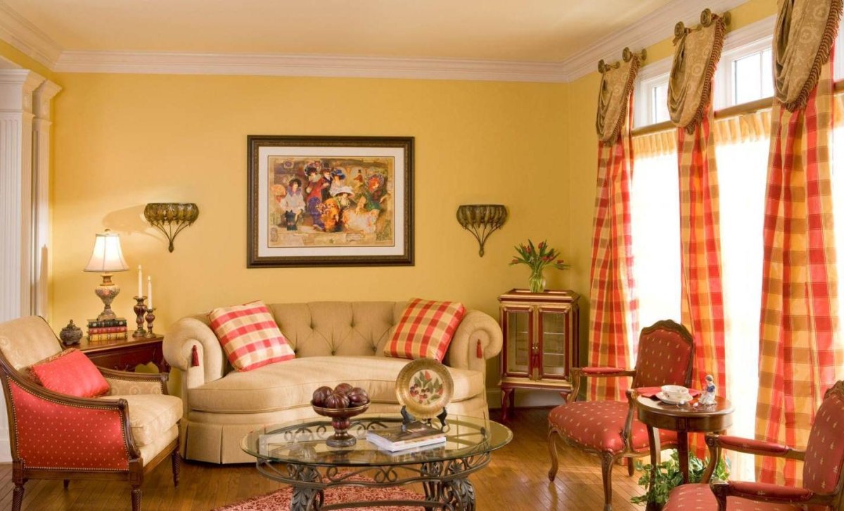 Теплые цвета в интерьере