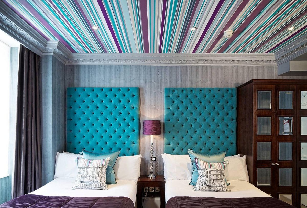 Гостиная в голубых тонах