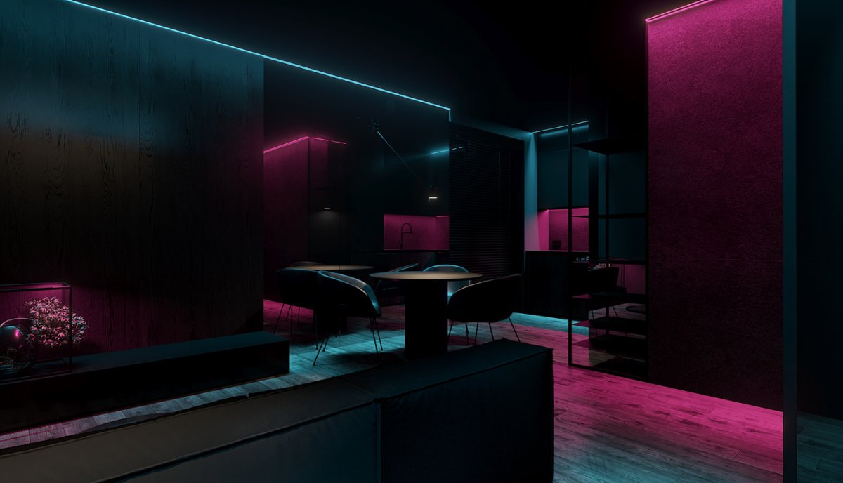 Гибкий неон вывески на стену