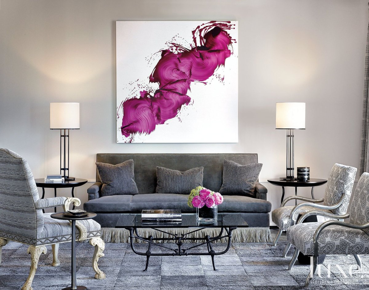 Картина в серую гостиную