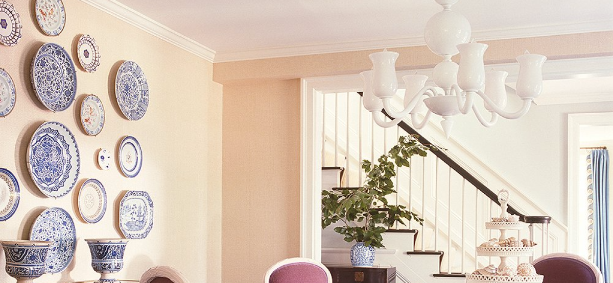 Декоративные тарелки в интерьере