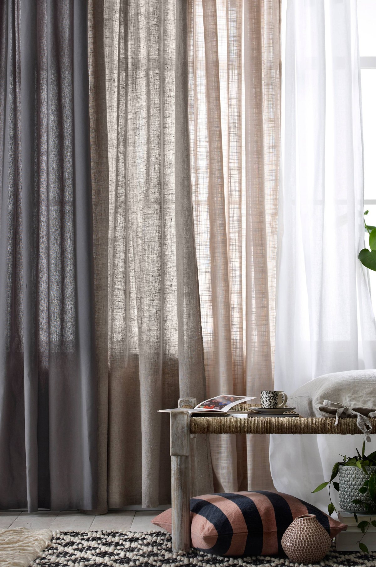 Льняные шторы