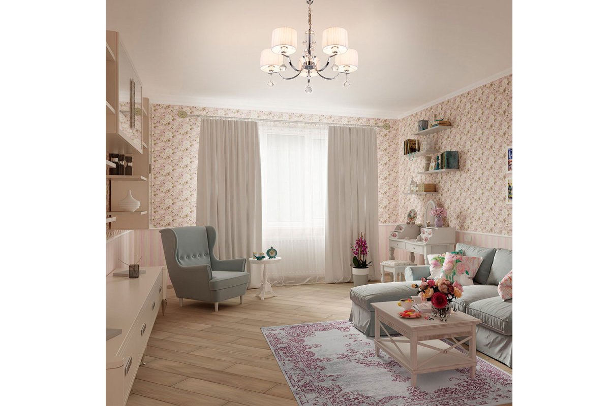 Люстра Eurosvet 60095/5 хром