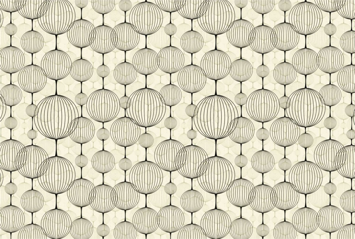 Обои шары из ниток флизелиновые