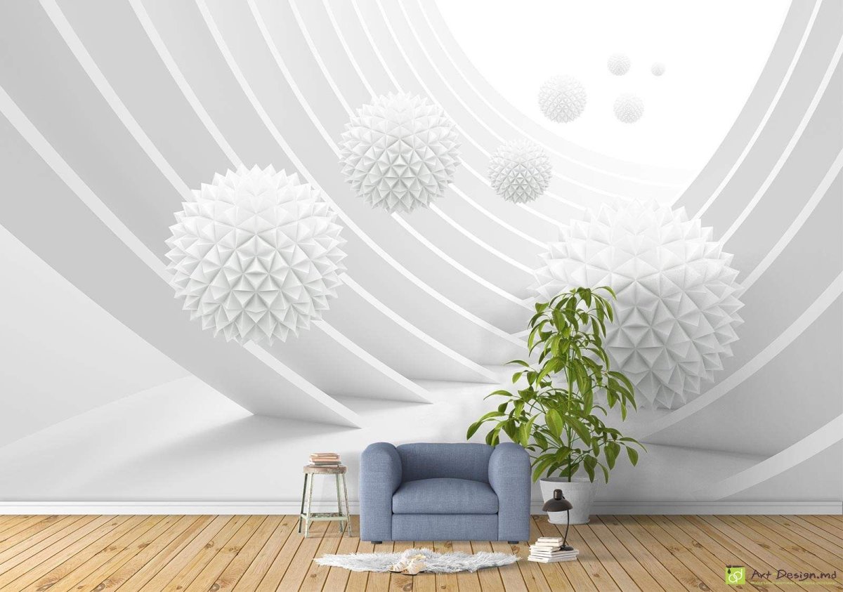 Фотообои с шарами 3д