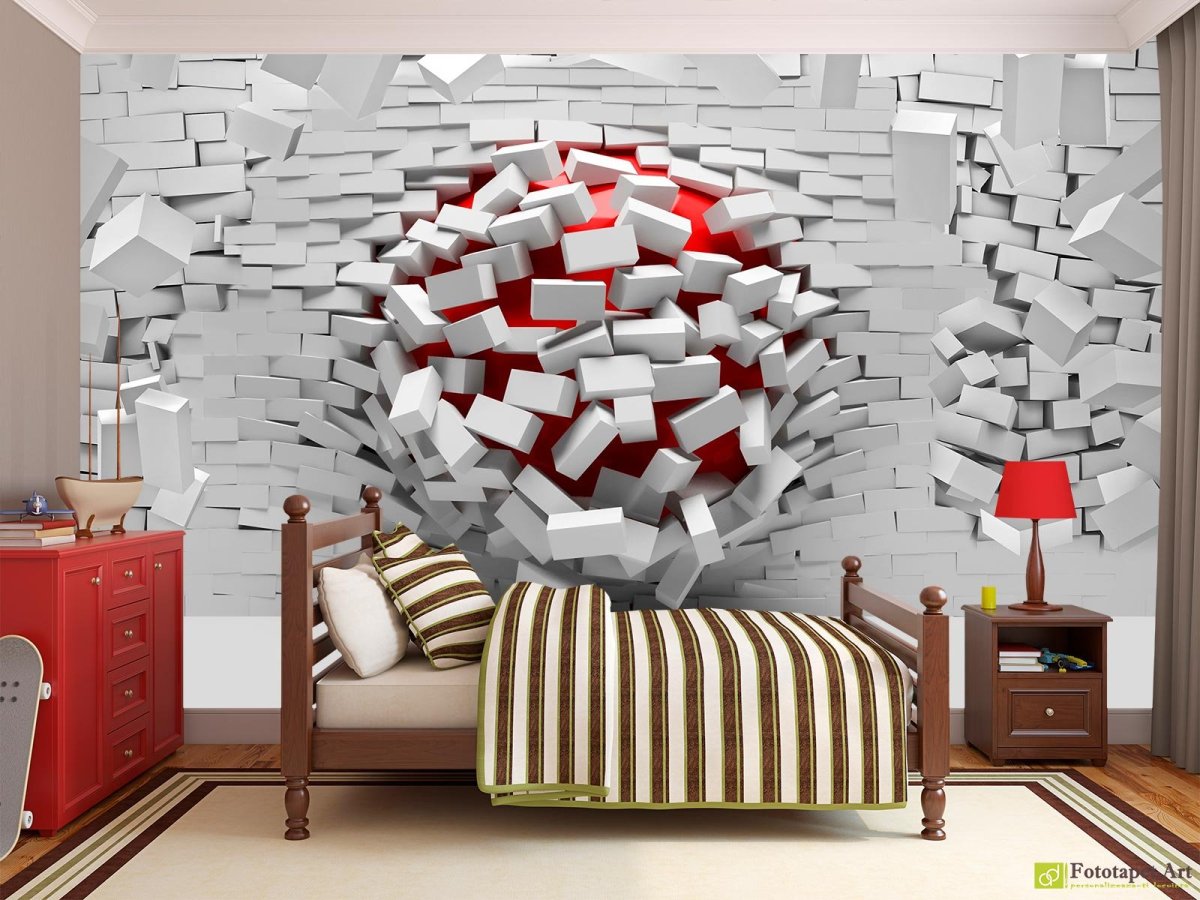 Фотообои ломаная стена