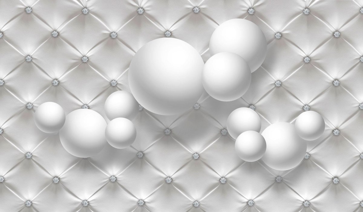 Обои шары серые