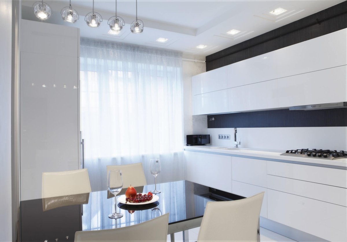 Светло серая кухня