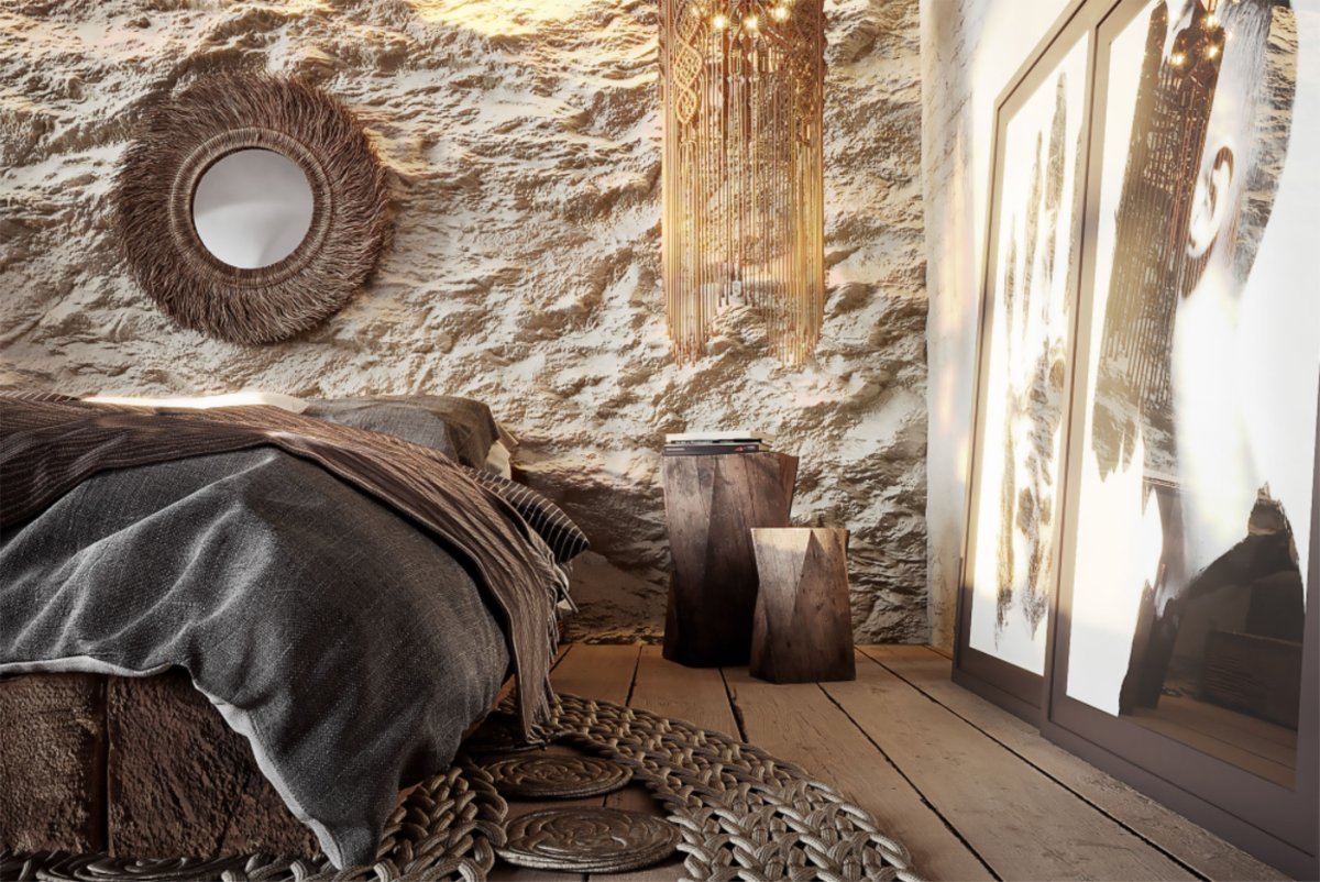 Спальня в стиле Ваби Саби
