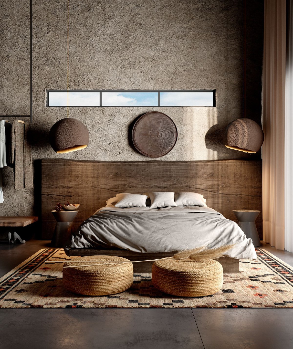 Ваби Саби интерьер спальня