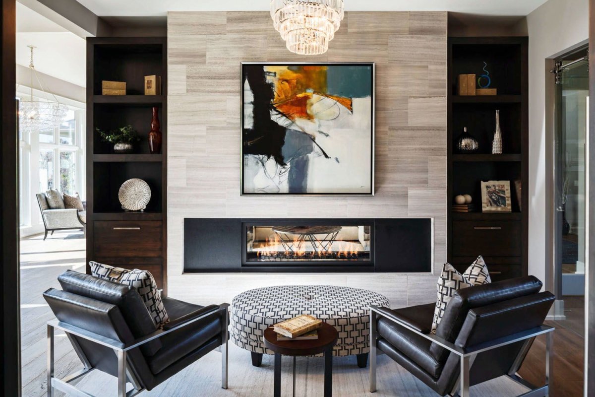 Камин в стиле Контемпорари