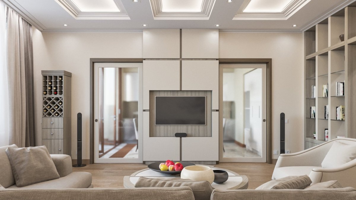 Гипсокартонные перегородки для зонирования