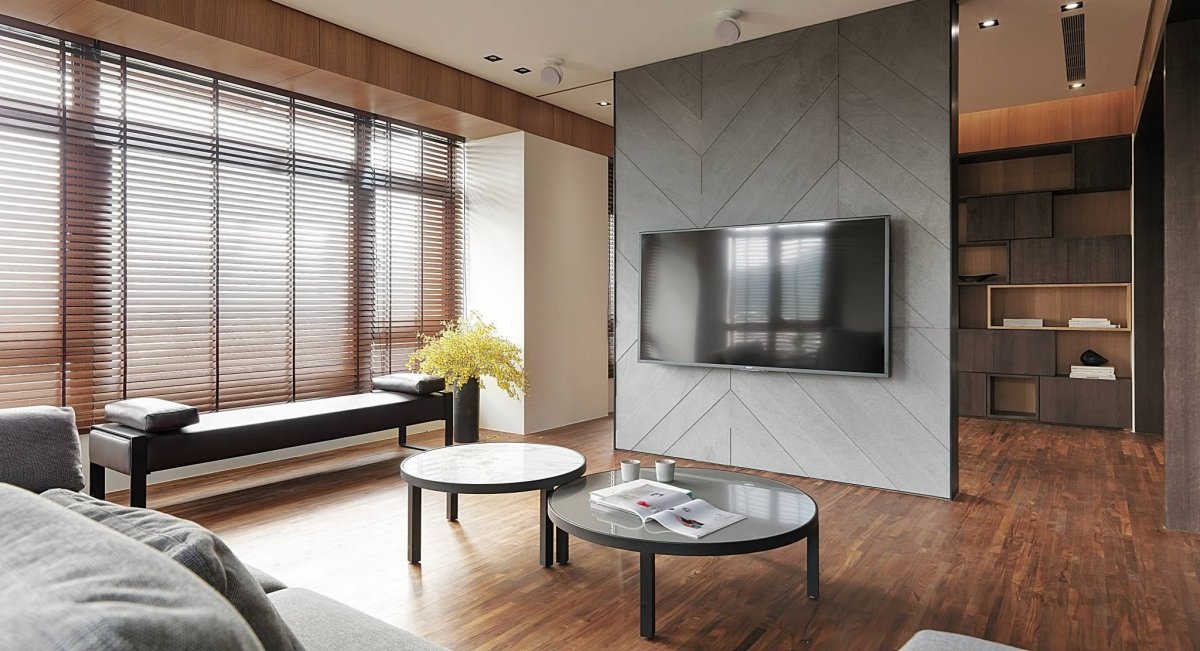 Перегородка для телевизора в гостиной