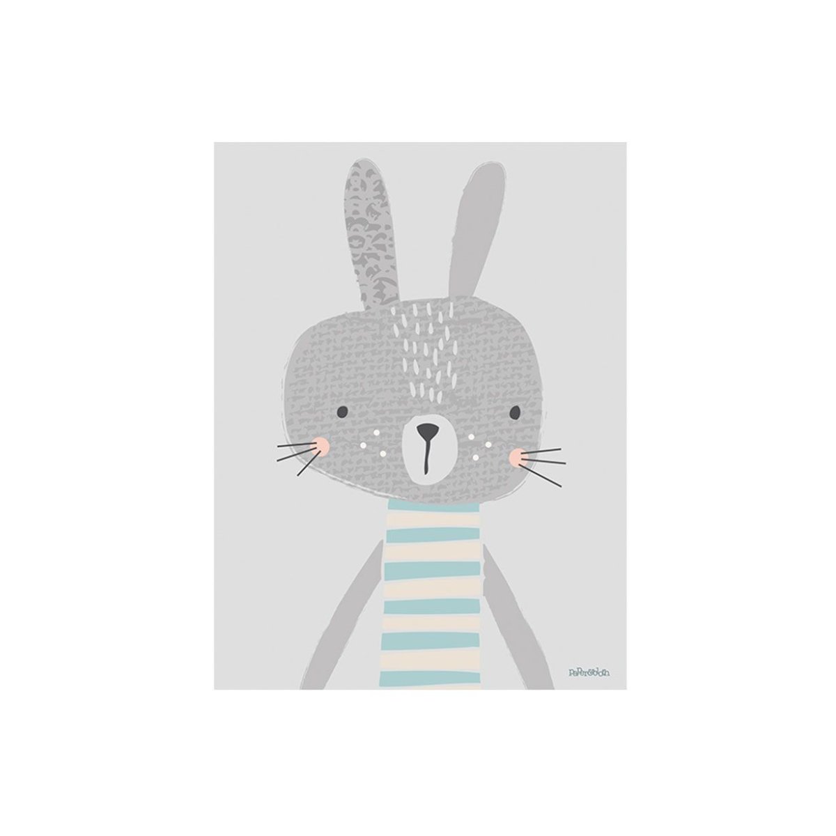 Постер заяц в скандинавском стиле
