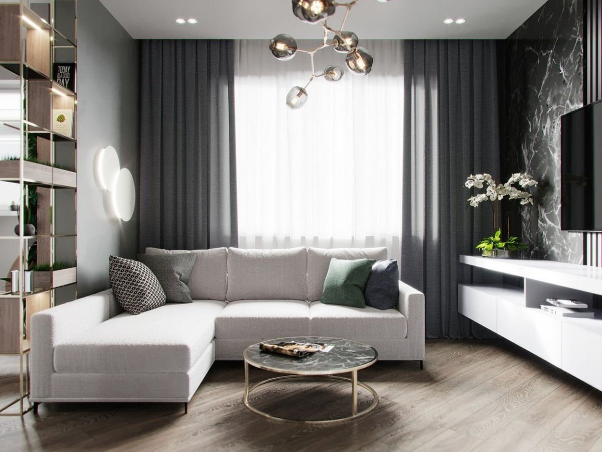 Яркие акценты в интерьере