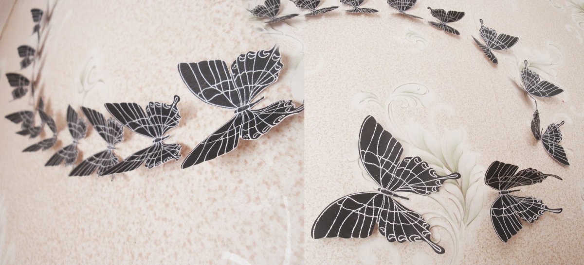 Декорирование рисунка на бумаге