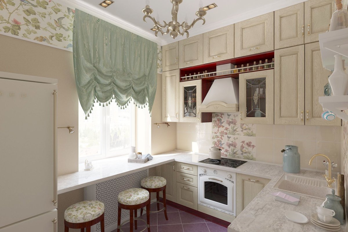 Интерьер кухни в сталинских домах