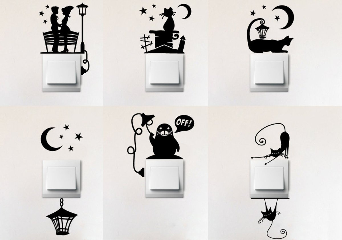 Трафареты для декора стен прикольные