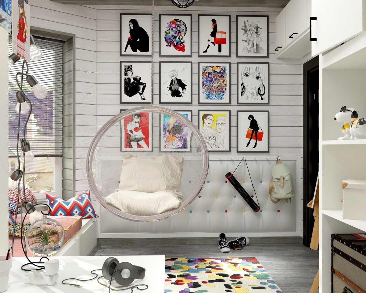 Трафарет на стену для парикмахерской