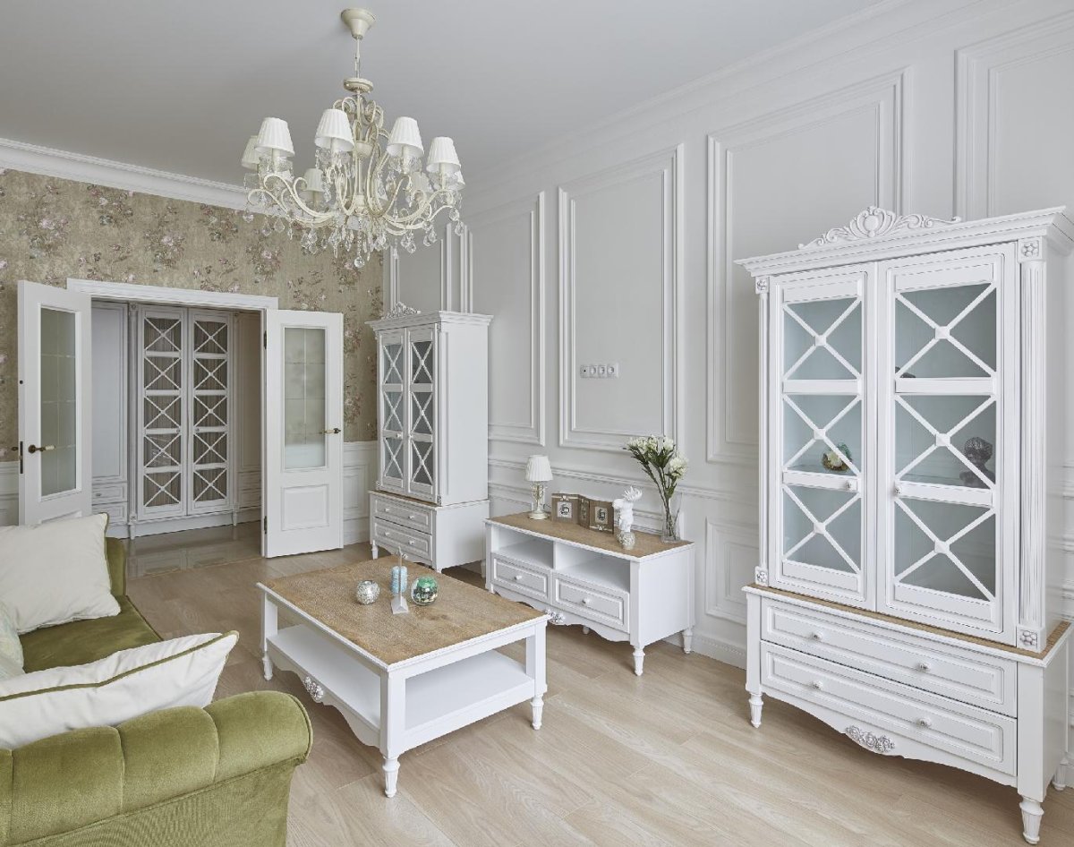 Гостиная мебель Неоклассика светлая