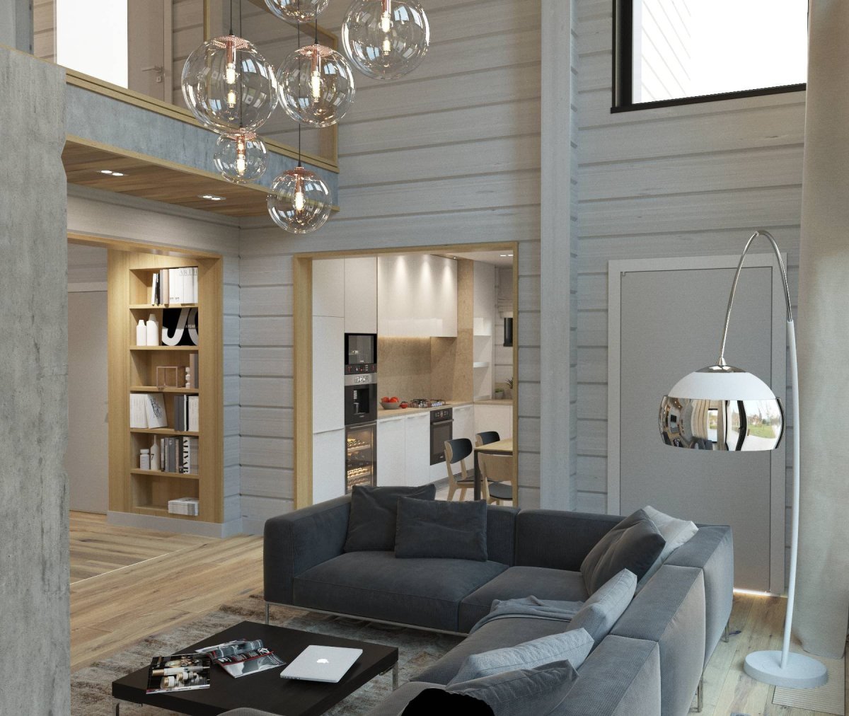 Кухня в деревянном доме