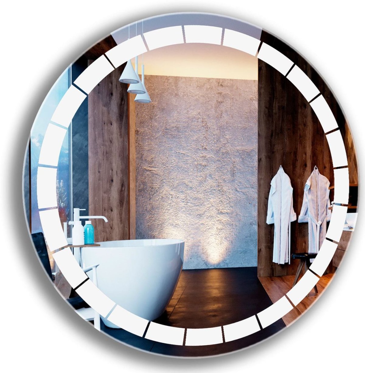 Зеркало полукруг